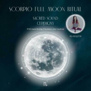 Scorpio Super Full Moon Ritual Girl and Her Moon