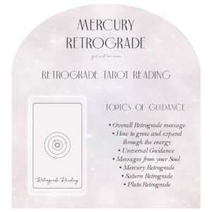 Mercury Retrograde Tarot Reading Girl and Her Moon