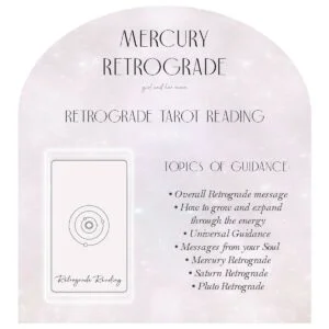 Mercury Retrograde Tarot Reading Girl and Her Moon