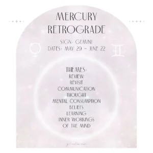 Mercury Retrograde Girl and Her Moon