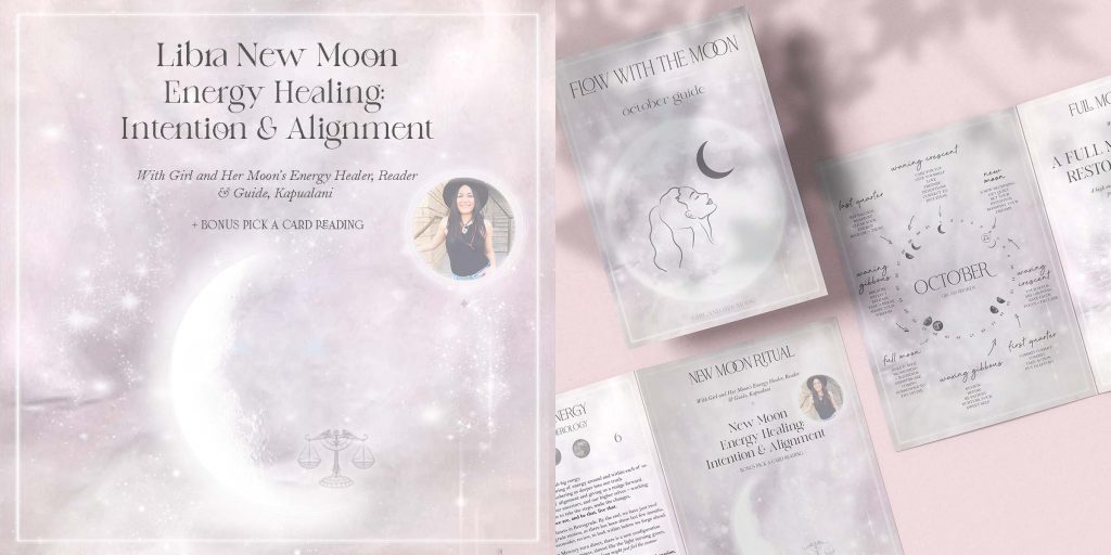 Libra New Moon Ritual October 2021 Girl and Her Moon