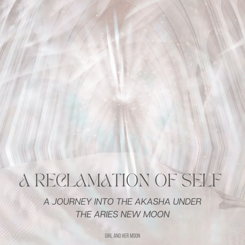 A Reclamation of Self: Aries New Moon Ritual Girl and Her Moon