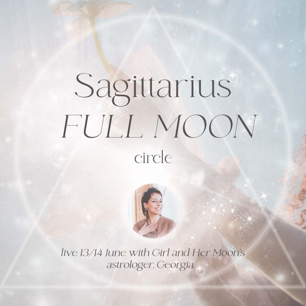 Sagittarius Full Moon June 2022 Ritual + Horoscopes Girl and Her Moon