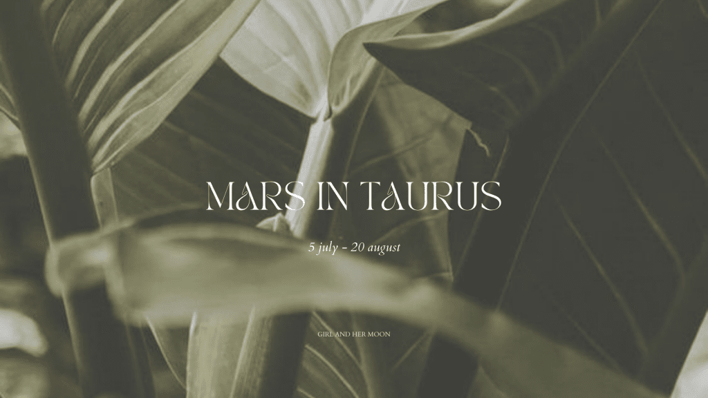 Mars in Taurus June 2022 Girl and Her Moon