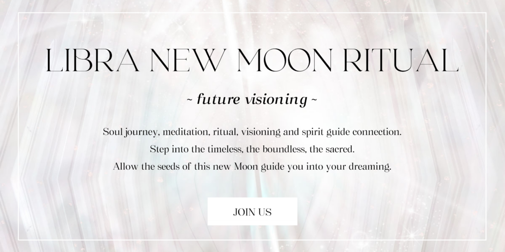 Libra New Moon Ritual Girl and Her Moon