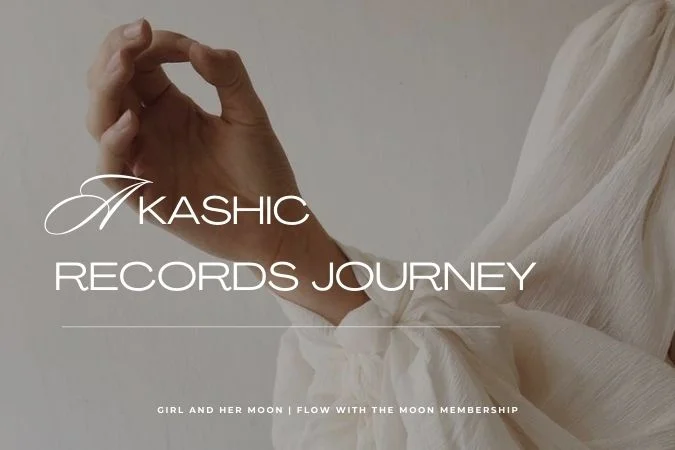 Akashic Records Journey Girl and Her Moon