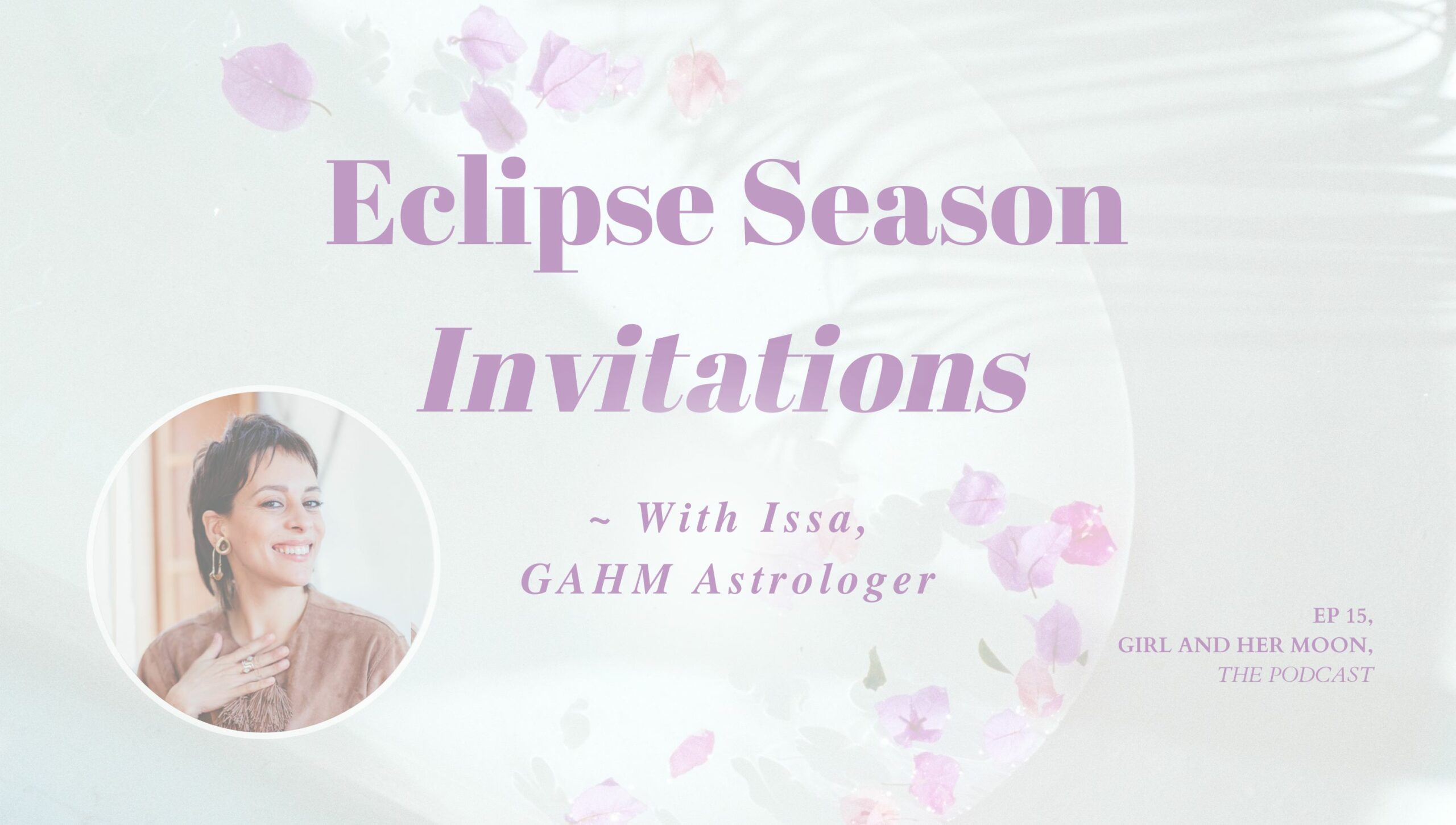 Eclipse Season Invitations Girl and her Moon the Podcast