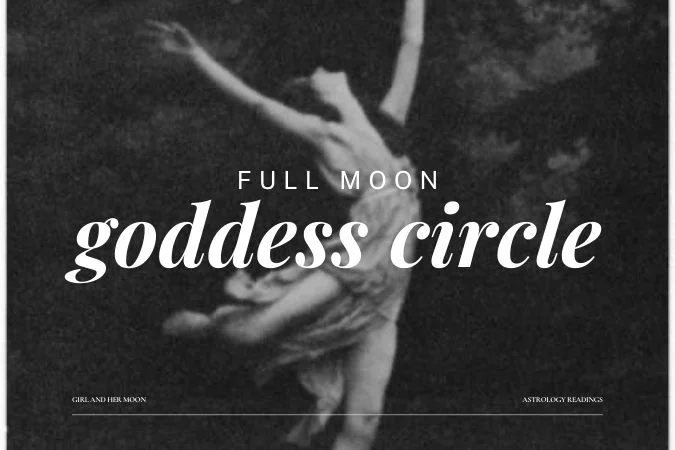 Goddess Circle Girl and Her Moon