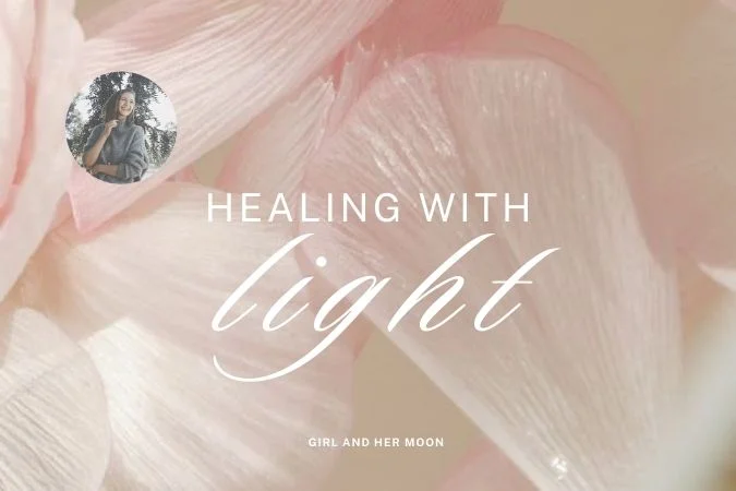 Healing with Light Girl and Her Moon