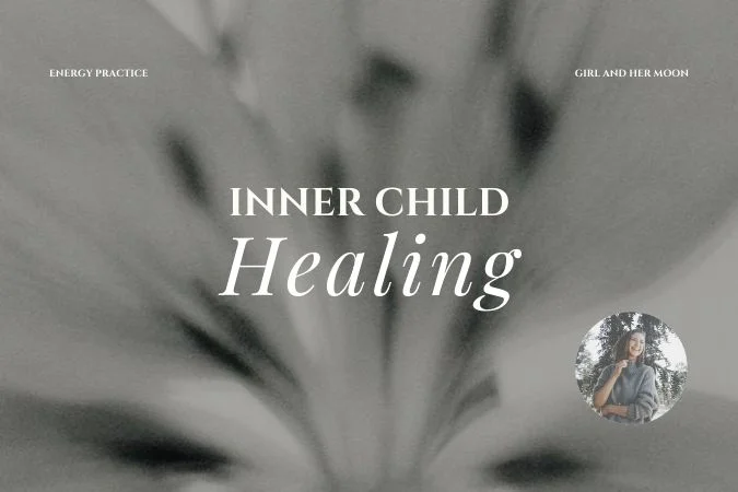 Inner Child Healing Girl and Her Moon