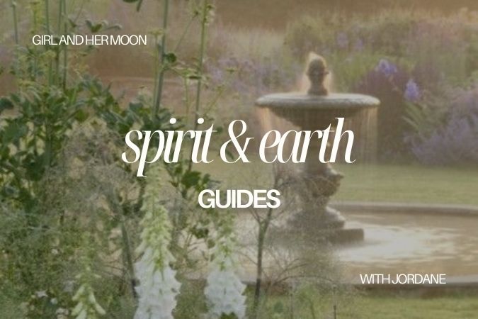 Spirit and Earth Guides Girl and Her Moon