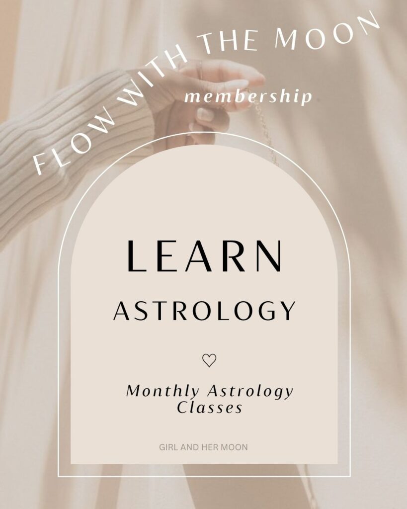Learn Astrology Girl and Her Moon