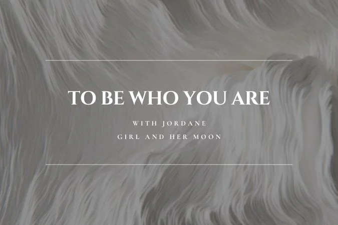 To Be Who You Are Girl and Her Moon