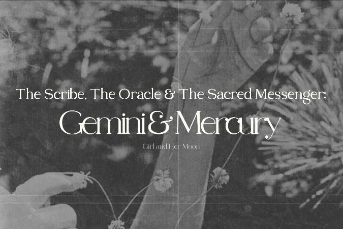 Gemini Mercury Astrology Class Girl and Her Moon