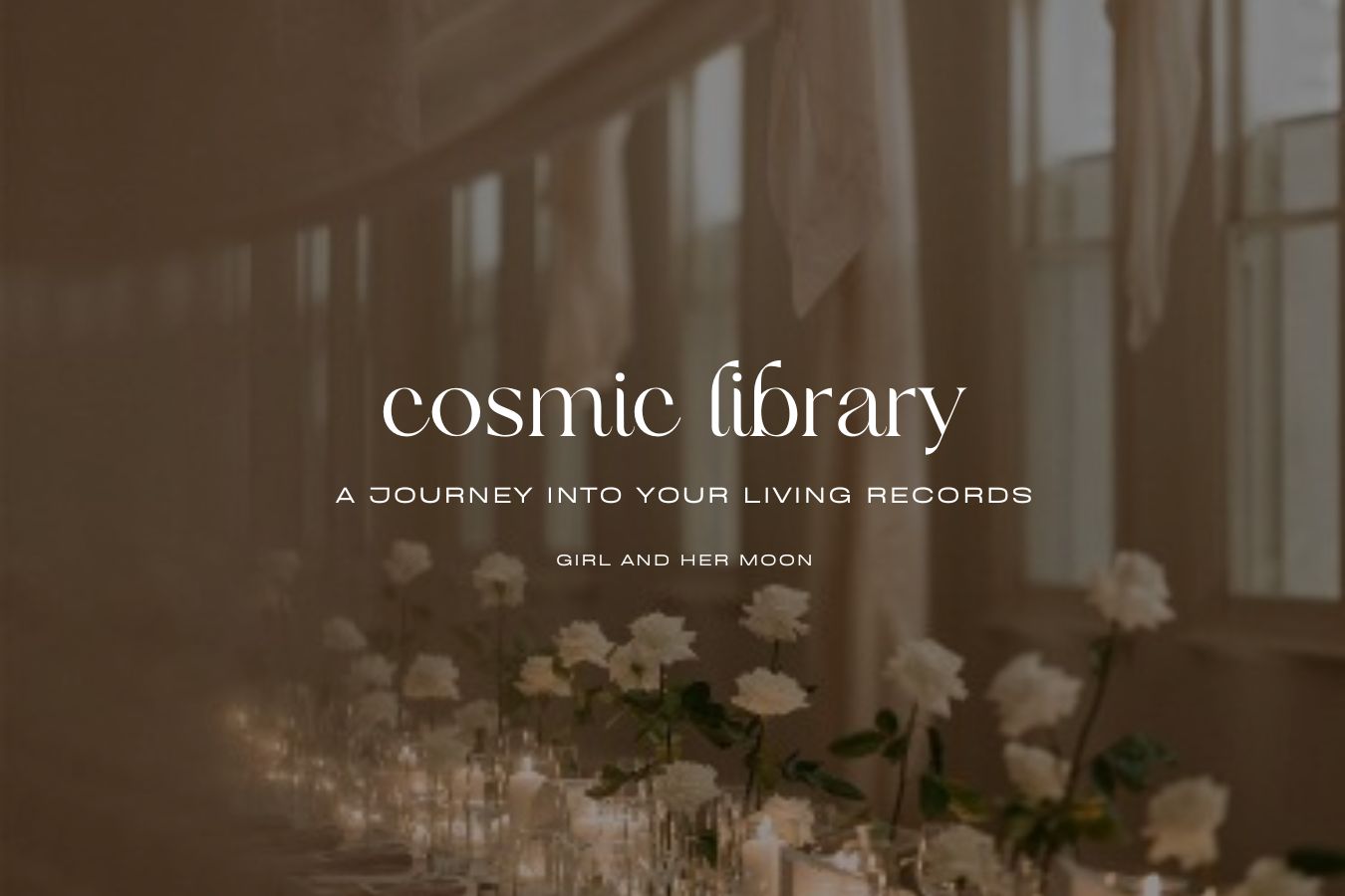 Cosmic Library Girl and Her Moon