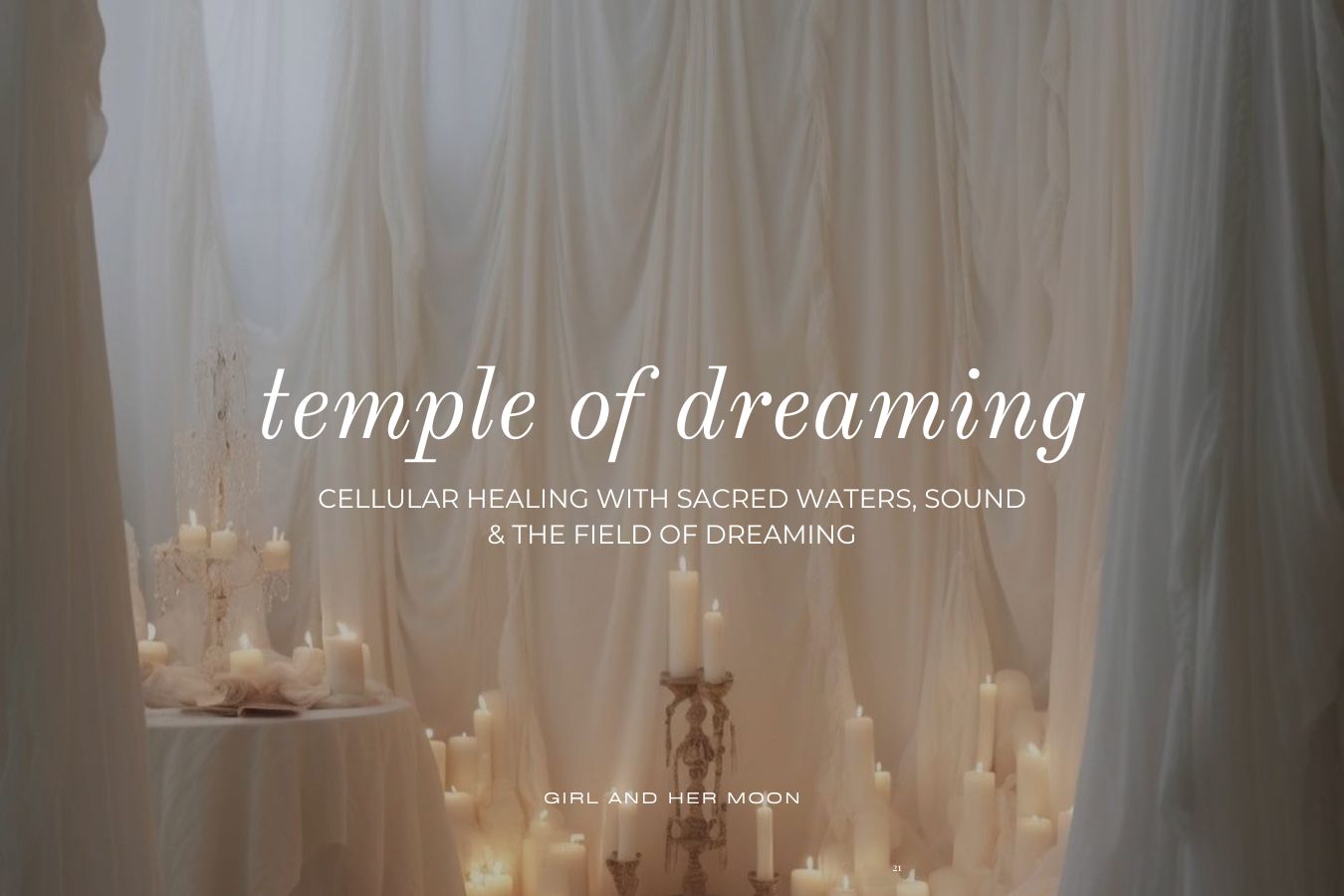 Temple of Dreaming Girl and Her Moon Library
