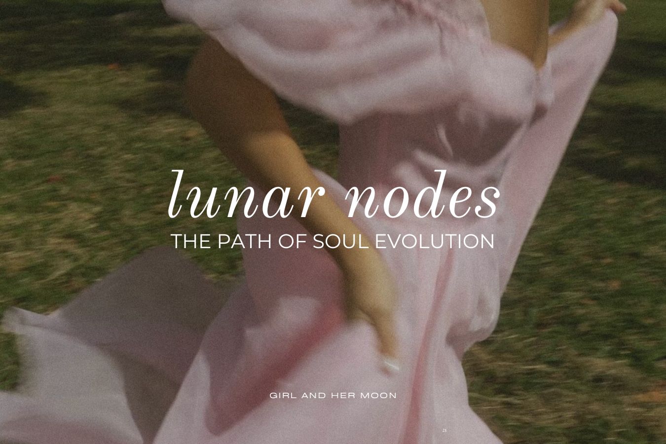 Lunar Nodes Girl and Her Moon