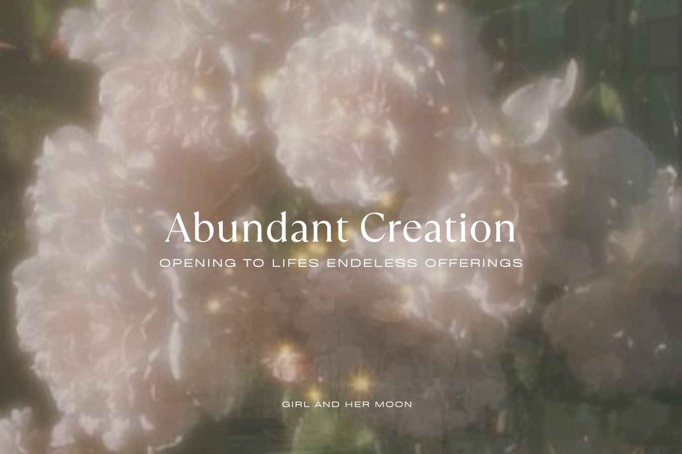 Abundant Creation Library Page Girl and Her Moon