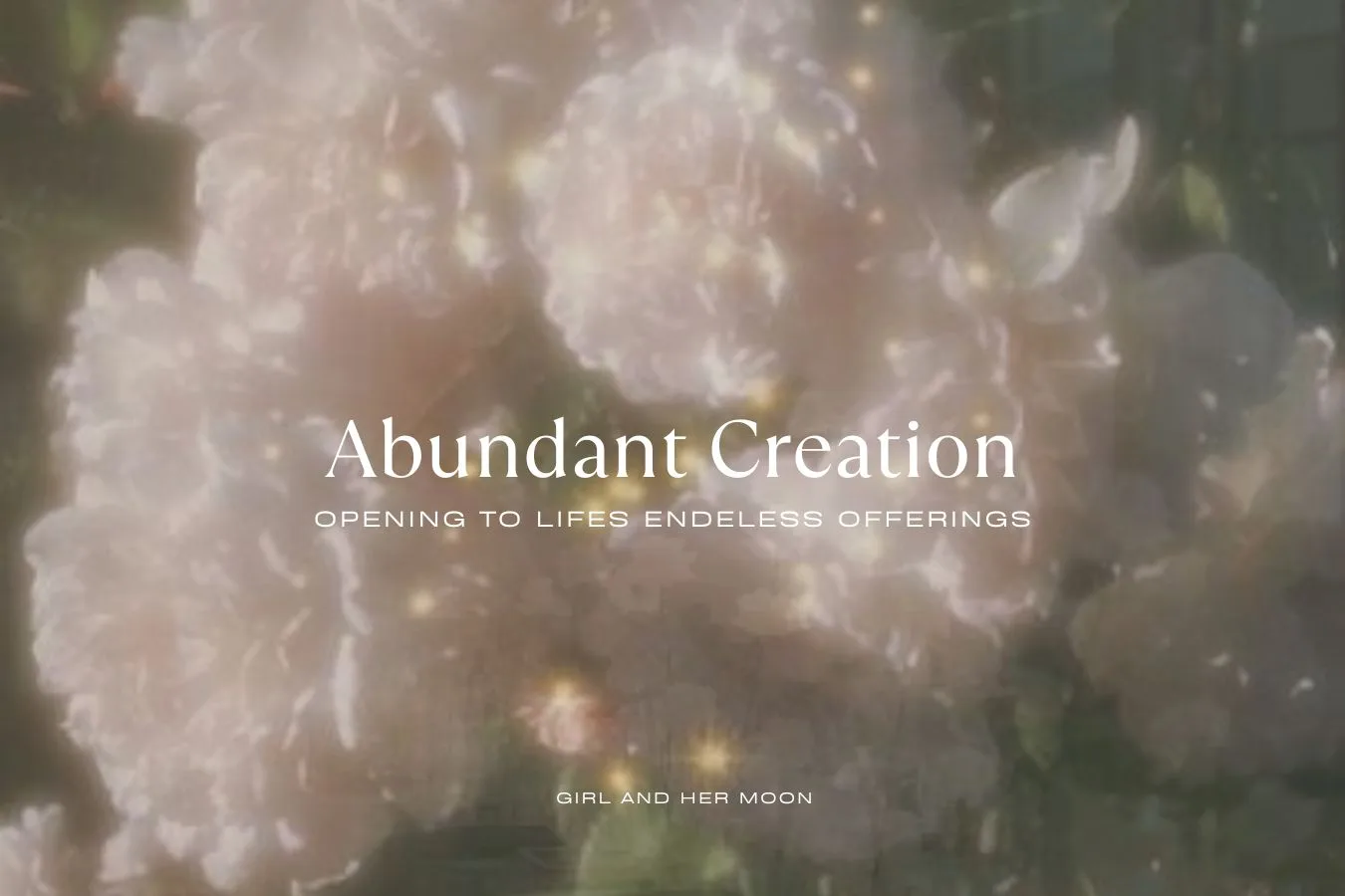 Abundant Creation Library Page Girl and Her Moon