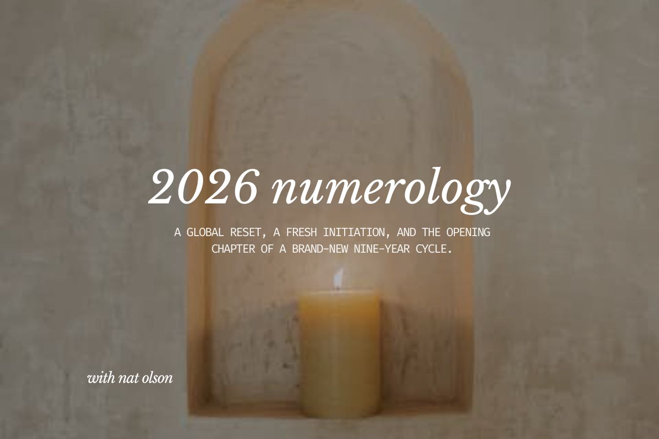 2026 Numerology Workshop Girl and Her Moon Library