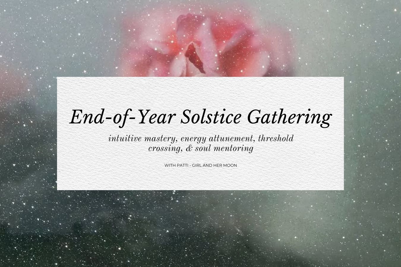 End-of-Year Solstice Gathering Girl and Her Moon Library