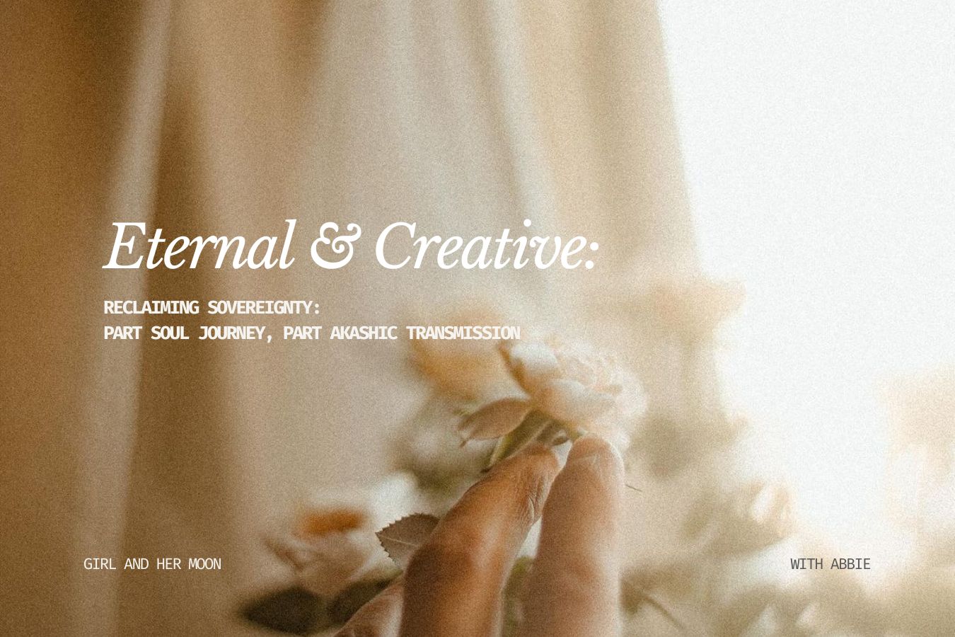 Eternal & Creative Reclaiming Sovereignty Girl and Her Moon Library Page