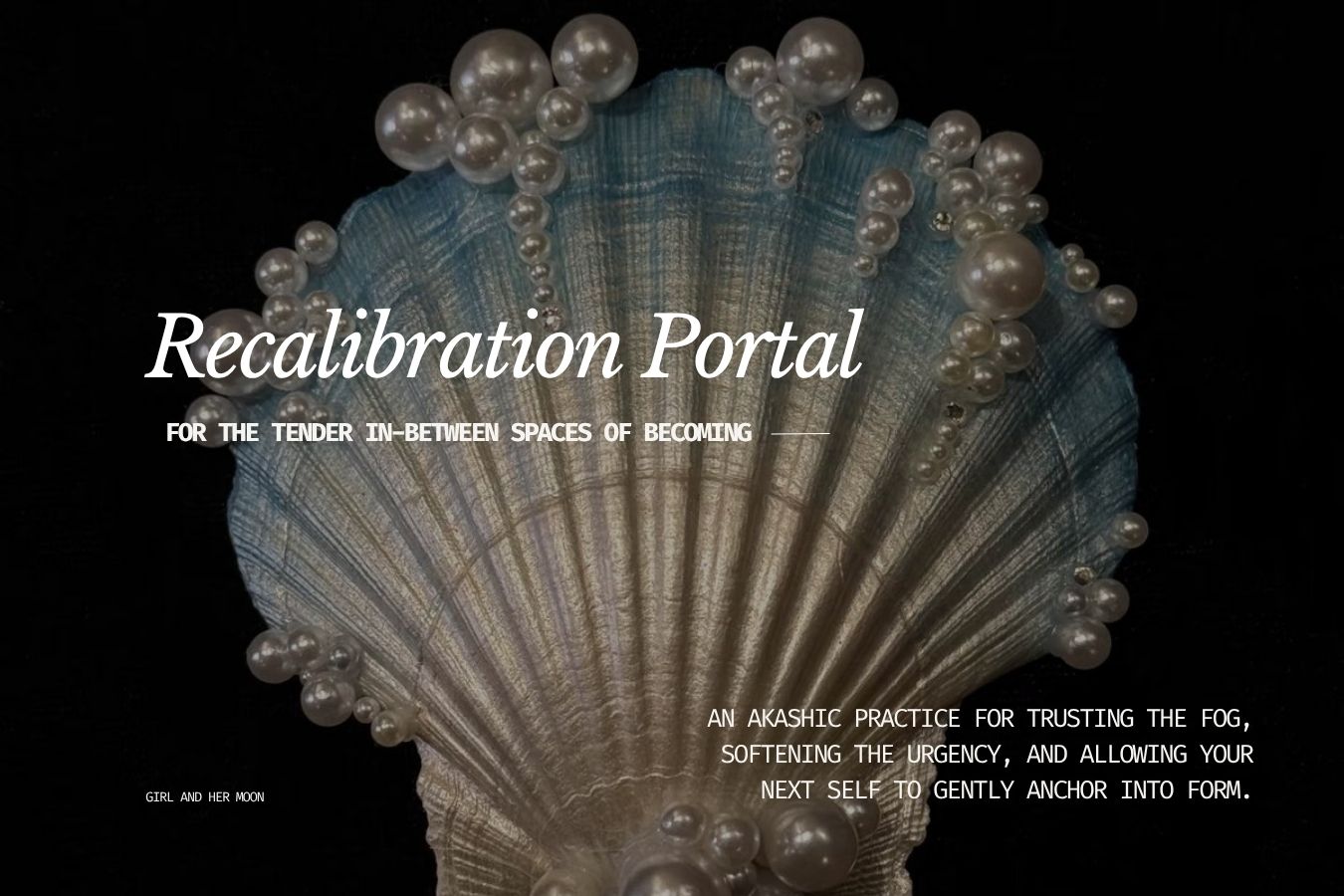 Library Page Recalibration Portal Girl and Her Moon